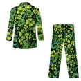 thumbnail image 5 of Xoenoiee Green Shamrock Print Boys Suit Kids Suits for Big Boys Toddler Formal Suits St. Patrick's Day First Communion Suit Kids Wedding Ring Bearer Outfit, 5-6 Years, 5 of 7