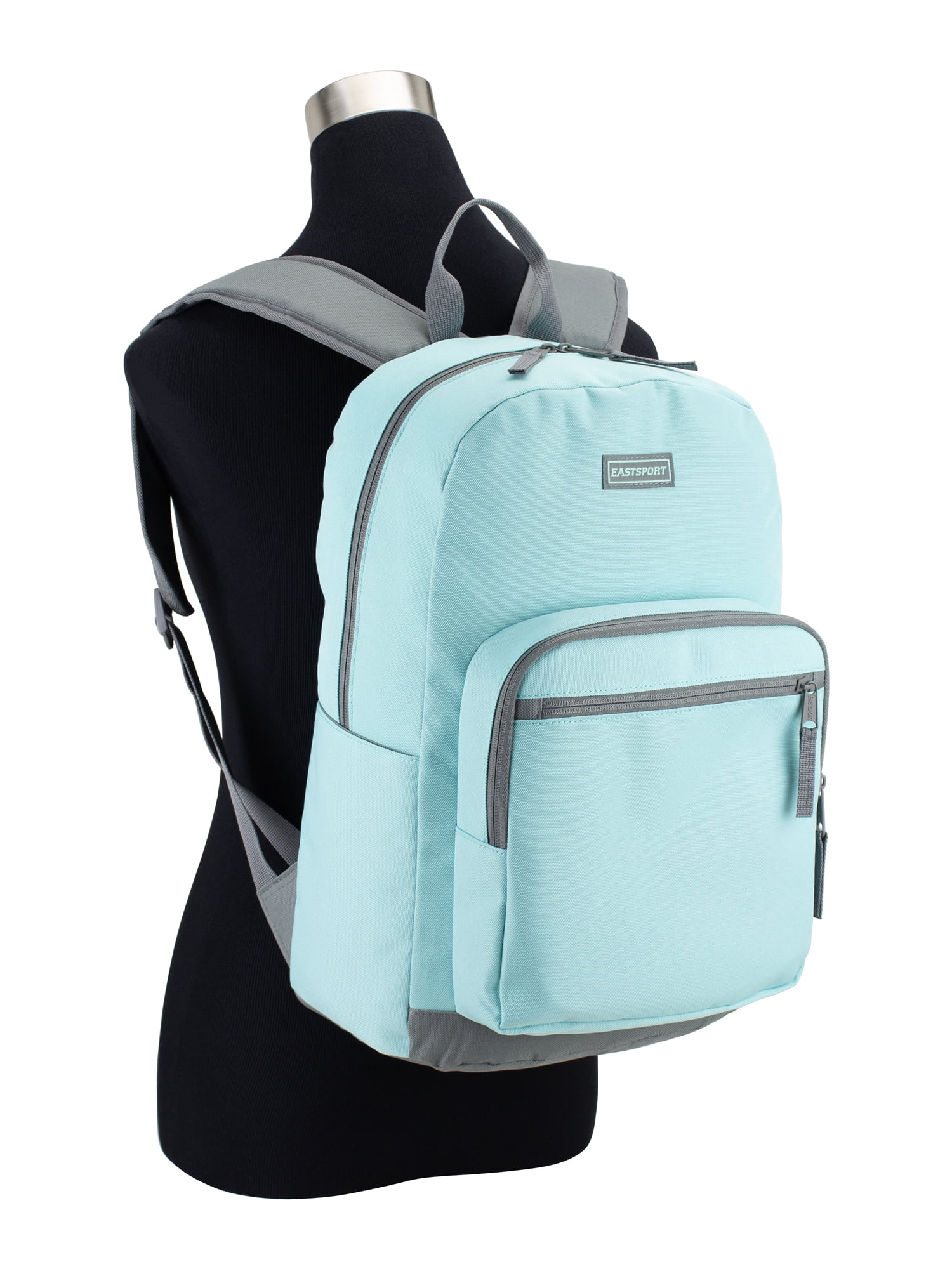 Eastsport Unisex 17" Backpack & Lunch Box 2-Piece Set, Aqua Sky