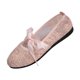 thumbnail image 1 of Zapatos Redondos Encajes de Moda Casual de las Mujeres con Encaje Bowknot Versátil Dulce Suave Suelado Zapatos Planos Transpirables, 1 of 8
