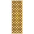 thumbnail image 1 of Aspen Brands RUG8BRN26 Tapis Élégant Design Croix 2 x 6 Pi. - Marron & Blanc, 1 of 2