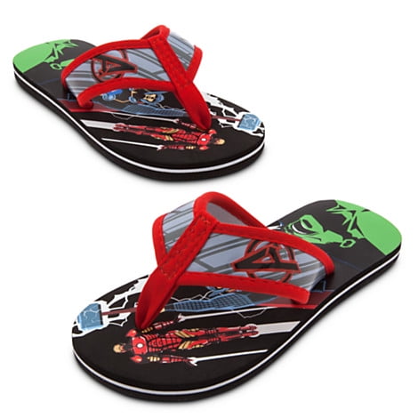 Beach Shoes Kids Gifts Boys Boys Sandals with Iron Man Incredible Hulk Thor and Captain America Shield Boys Summer Shoes for Garden Pool Marvel Avengers Flip Flops Kids