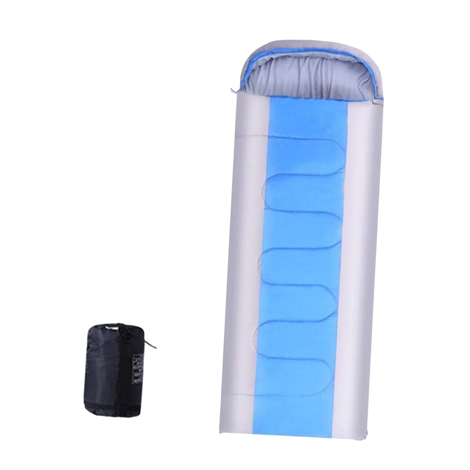Wswqop Envelope Sleeping Bag Camping Sleeping Bag 86.6 inch x 29.5 inch Lightweight for Blue Gray 1.8kg