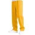 thumbnail image 3 of Cethrio Boys Sweatpants, Open Bottom Drawstring Relaxed Fit Warm Athletic Pants Yellow Size 6, 3 of 5