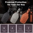 thumbnail image 3 of Key Fob Cover Compatible with Toyota RAV4 Camry Tacoma Corolla Sienna Tundra Prius Grand Highlander 2018-up Keychain Case Holder Protector,4-BTN-Sliding-Door-Black, 3 of 9
