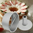thumbnail image 3 of 6 Inch 8 Inch Angel Food Cake Pan with Removable Bottom Aluminum Round Tube for Chiffon Cake Baking Rustless Anodized Aluminum Alloy Bakeware, 3 of 5