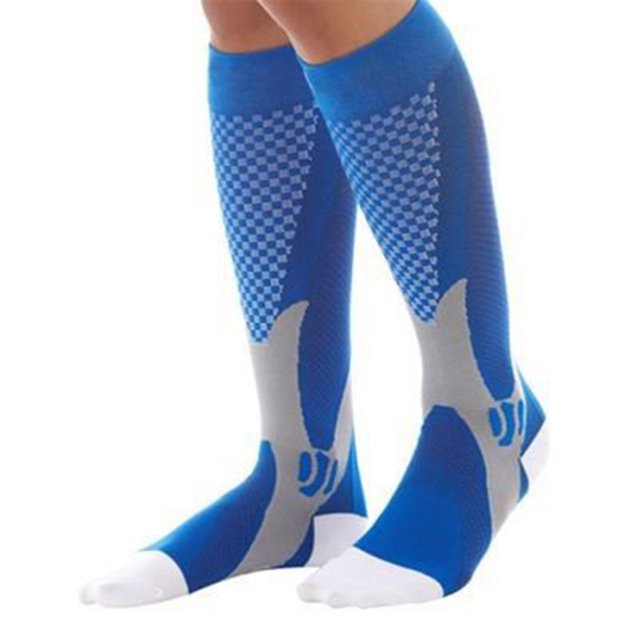 Calcetines de compresión Unisex Deportes Correr Fútbol Calcetines elásticos (Azul S/M) Ndcxsfigh Nuevos Originales