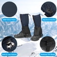 thumbnail image 4 of Uxcell Leg Gaiters Waterproof Shoe Covers Hiking Gaiters Navy Blue M, 4 of 6