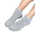 thumbnail image 2 of Under $5 Socks Gray Spring and Summer Simple Adult Socks Breathable Fashion Trend Broken Flower Pile Socks Simple Skin Color Printed Women's Socks, 2 of 3