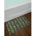 thumbnail image 2 of Wildlife Bath Mat, Illustration of Whimsical Animals and Plants in Various Colors, Plush Bathroom Decor Mat with Non Slip Backing, 29.5" X 17.5", Multicolor, by Ambesonne, 2 of 2