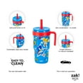 thumbnail image 3 of Zak Designs 18oz Sonic Kids Straw Handle Tumbler, Stainless Steel Vacuum Insulated Cruiser Tumbler with Silicone Straw Utilizing Leak-Proof Valve, Sonic and Shadow, 3 of 11
