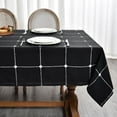 thumbnail image 1 of Linen Table Cloth Cotton Wheat Coffee Linen Tablecloth for Square Tables Heavy Weight Washable Farmhouse Soft Boho Tablecloth for Kitchen ; Table Linens (Wheat Coffee x ), 1 of 8