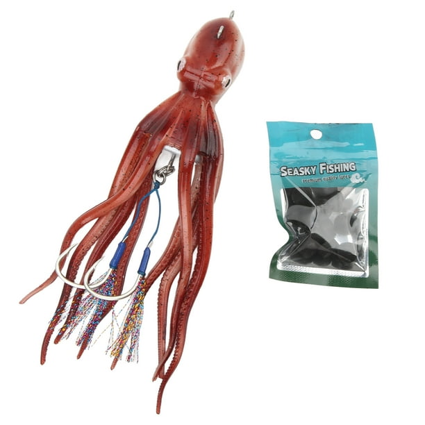  10 Pcs/Bag Trolling Lures Tuna Feather Jet Head Octopus Squid  Comboset Bait Jigging Hooks (Combined Color, 6“/4 pcs，7”/4pcs，8“/2pcs) :  Sports & Outdoors