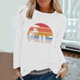 thumbnail image 1 of EQWLJWE Chandails à Manches Longues pour Femmes Entraînement Mode T-Shirts de Printemps Imprimés à Manches Longues Col Rond Décontractés Hauts T-Shirts Vêtements d'Automne pour Femmes, 1 of 6