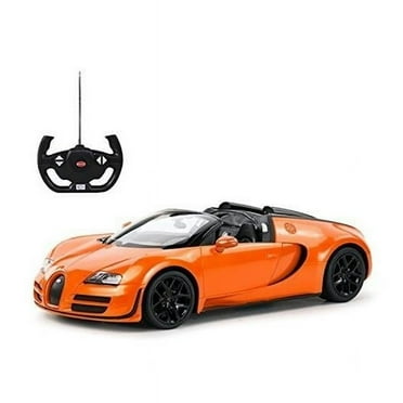 Radio 1-14 Scale Bugatti Veyron 16.4 Grand Sport Vitesse Licensed Model Remote Control Car, Orange