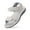 Pearl, variant on Wide Womens Sandals Adjustable Ankle Strap Flat Sandals with Arch Support, Brown, 8 Wide