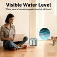 thumbnail image 2 of NPET WF210 Cat Water Fountain Stainless Steel, 50oz/1.5L Dishwasher Safe Pet Water Fountain with Visible Window, Ultra Quiet Automatic Cat Water Dispenser with Light for Cats Inside, 2 of 14