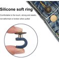 thumbnail image 3 of 12 Pack Pants Button Extender, Elastic Button Extender, Adjustable Waist Extender, Removable Seamless For Shirt, Dress, Trousers, Maternity Pants (bro, 3 of 3