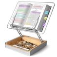 thumbnail image 1 of Soporte de Libro Regulable HUMANCNOZY de Acrílico con Almacenamiento, 1 of 9
