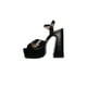 thumbnail image 3 of Sandalia de Tacón Alto 14 cm para Mujer Antonio Cavala 2907 Negro o Dorado Plataforma 4 cm negro 22.5, 3 of 5