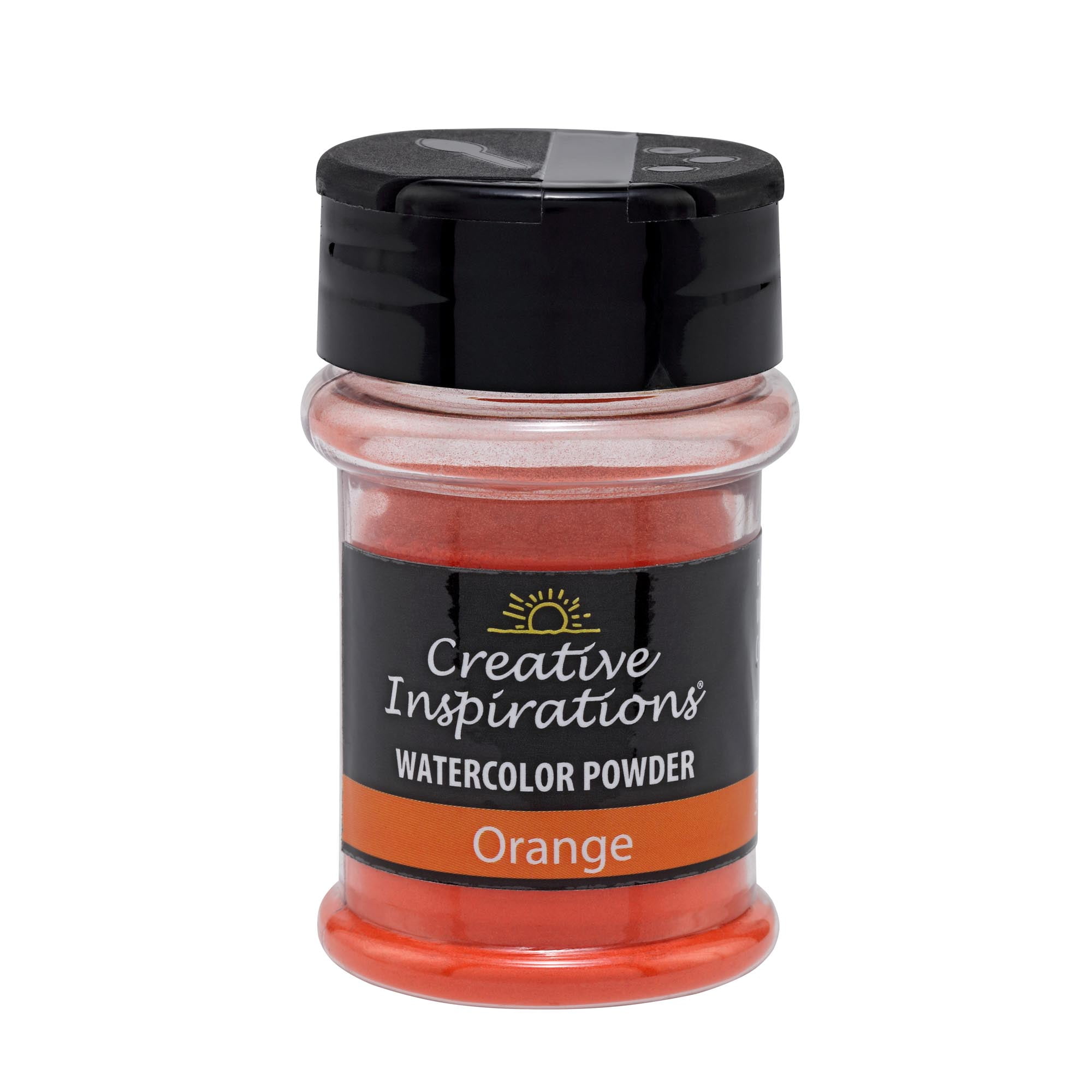 Creative Inspirations Powder Watercolor Paint 3 Pack - 38g Shaker Bottle, Orange - Dye-Based Water-Soluble Crystalline Pigments - Non-Toxic, Perfect for Abstract and Spontaneous Effects
