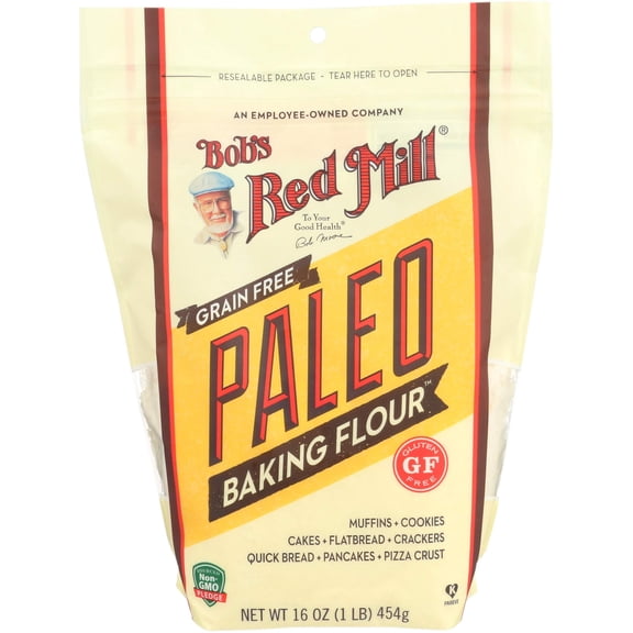 Bob's Red Mill Paleo Baking Flour, 16 oz (Pack of 1) - Gluten Free, Non GMO, Vegan, Paleo Friendly, Kosher