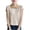 Beige, variant on Trendy Casual Tops for Women Short Sleeve Collared Contrast Trim Two Tone Relaxed Everyday Blouse Casual