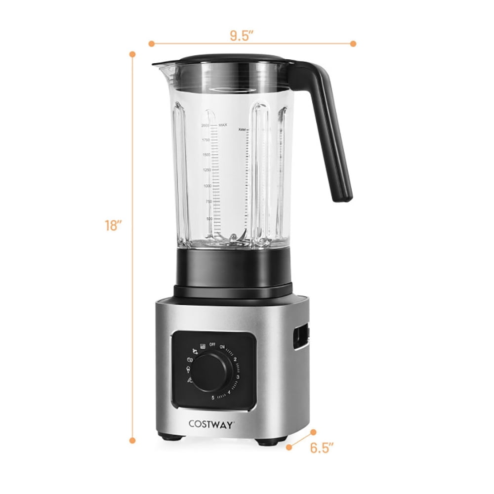 Resenkos 1500W 5-Speed Countertop Smoothie Blender with 5 Presets and 68oz Tritan Jar-Silver, Beer Tower Dispenser Drink Dispenser for Kitchen Party