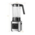 thumbnail image 3 of Canddidliike 1500W 5-Speed Countertop Smoothie Blender with 5 Presets and 68oz Tritan Jar-Silver, Cold Draft Beverages Beer Dispenser Drink Mimosa Tower Beverage Dispenser, 3 of 8
