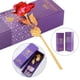thumbnail image 1 of oro and rosa flores artificiales, siempre chapado en oro and rosa sumergido para , madre, novia, Valentín, de , rojo perfecl rosa eterna, 1 of 7