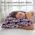 thumbnail image 5 of Purple Floral Pillow Covers, Linen Long Throw Pillow Case, Abstract Watercolor Flower Leaf Plant Holiday Pillow Protector Decorative Cushion Cover for Living Room/Bedroom 12" x 20", 5 of 8