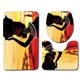 thumbnail image 1 of 3 unids/set mujer africana patrón impreso franela baño conjunto decoración antideslizante Pedestal yeacher Estilo 2 y 3 piezas, 1 of 7