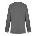 thumbnail image 6 of Maplenight Womens T Shirts Crew Neck Long Sleeve Shirts Solid Regular Fit Causal Tops, 6 of 7