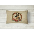 thumbnail image 3 of Carolines Treasures DAC2367PW1216 16 x 12 in. Unisex German Shepherd Christmas Flowers Polyester Fabric Throw Pillow, 3 of 4