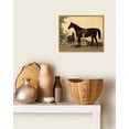 thumbnail image 2 of Drsoum Vintage Canvas Framed Wall Art 11x14in Horse Room Decor for Bathroom Dining Room Living Room - Natural Framed, 2 of 8