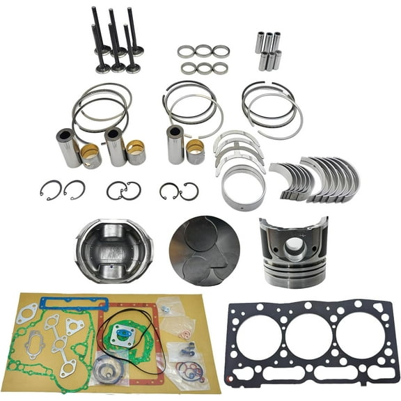 D1005 Engine Overhaul Rebuild Kit (No cylinder liner) For Kubota D1005 Engine JCB VMT160-80 Compactor EW320DS J312 Generator GB18 GB170 GB175 GB180 JB16 JB17X JB18 JB19X Tractor