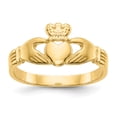 thumbnail image 1 of 14k Yellow Gold Baby Claddagh Ring, 1 of 9