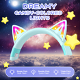 thumbnail image 4 of Kids Bluetooth Headphones, Cat Ear RGB Wireless Over-Ear Headset for Girls Boys, 4 of 8