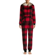 Holiday Time Women’s Buffalo Check Union Suit