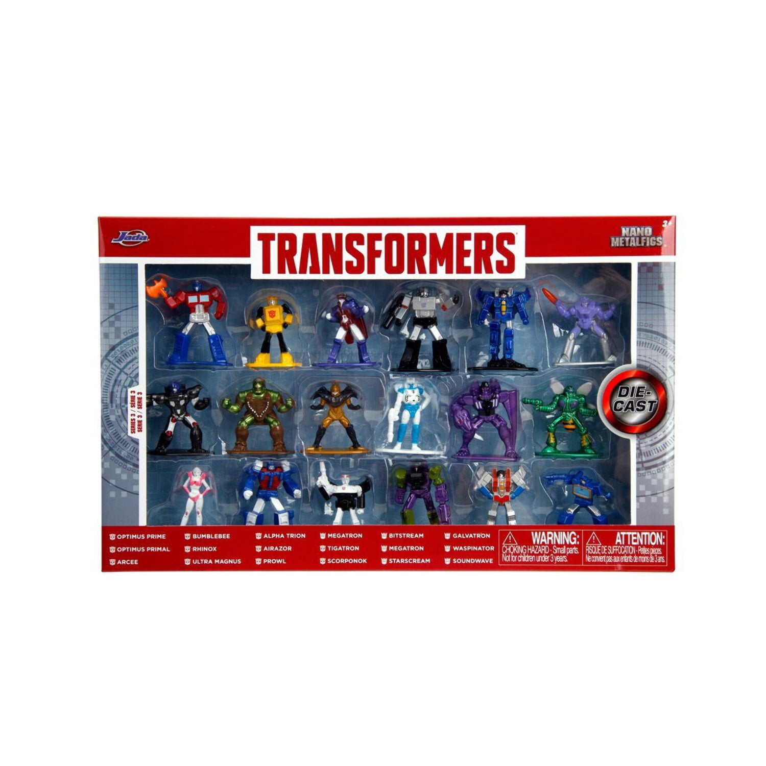 Transformers Nano MetalFigs Mini-Figure WV 3 18-PK