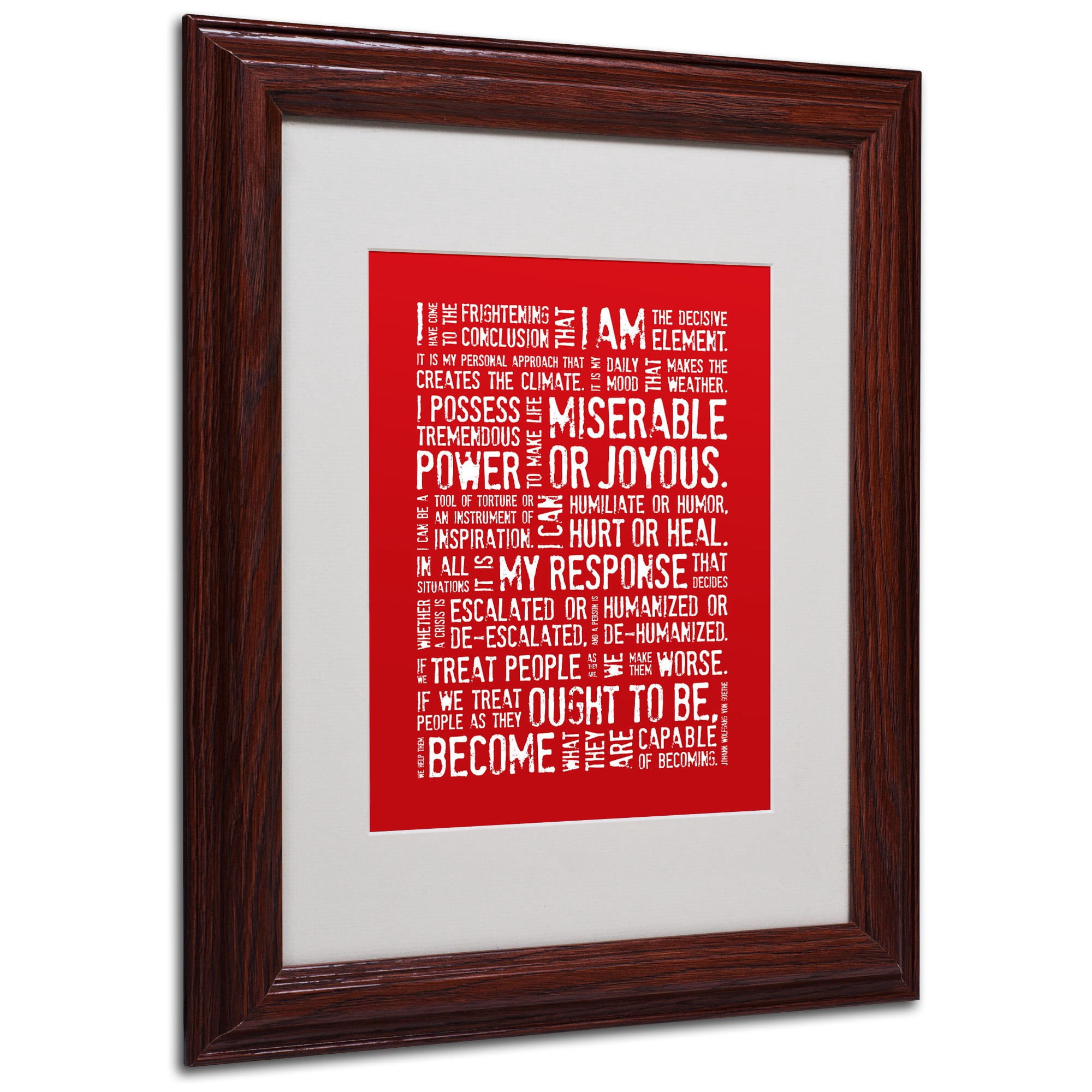 Trademark Fine Art 'Decisive Elements' 16' x 20' Wood Frame Art