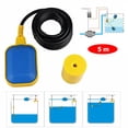 thumbnail image 2 of Interruptor De Nivel De Flotador De Cable Bomba De Agua De Control Automático Interruptor De Flotador De Torre De Agua Controlador De Nivel De Tanque De Agua Sensor Bomba De Fluido Líquido Vogacara HA017129-00, 2 of 6
