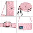 thumbnail image 6 of for Motorola Edge 40 Neo Wallet Case, Elegant Card Holder Cash Slot PU Leather Kickstand Shoulder Strap Shockproof Protective Flip Women Girls Case Cover for Moto G 5G 2023, Pink, 6 of 6