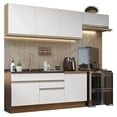 thumbnail image 1 of Cocina Integral MADESA Glamy 260cm Marrón/Blanco, 1 of 5