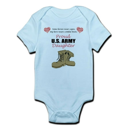 Army Baby Clothes - CafePress - Proud US Army Daughter Infant Bodysuit - Baby Light Bodysuit