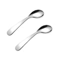 thumbnail image 2 of 2Pcs Baby Spoon Baby Eating Learning Spoon Infant Feeding Tool Practice Spoon Silver, 2 of 6