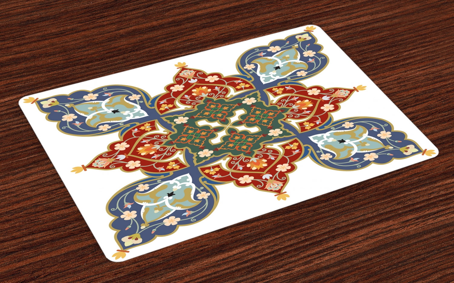 Oriental Placemats Set of 4 Turkish Ottoman Arabic Eastern Design