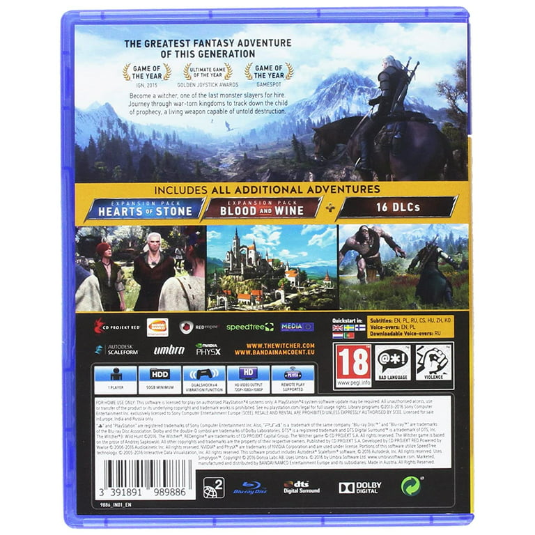 I modsætning til Afspejling forgænger The Witcher 3: Wild Hunt - Game of the Year Edition (PS4) EU Version Region  Free - Walmart.com