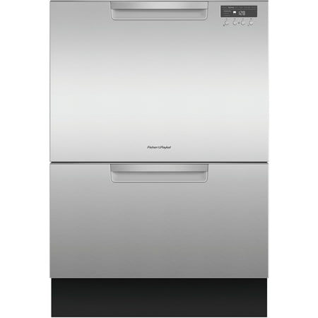 Fisher & Paykel Double DishDrawer DD24DCTX9 - Dishwasher - built-in - Niche - width: 23.6 in - depth: 22 in - height: 34 in - EZKleen stainless steel