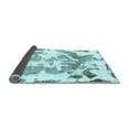 thumbnail image 2 of Ahgly Company Indoor Round Abstract Light Blue Modern Area Rugs, 8' Round, 2 of 4