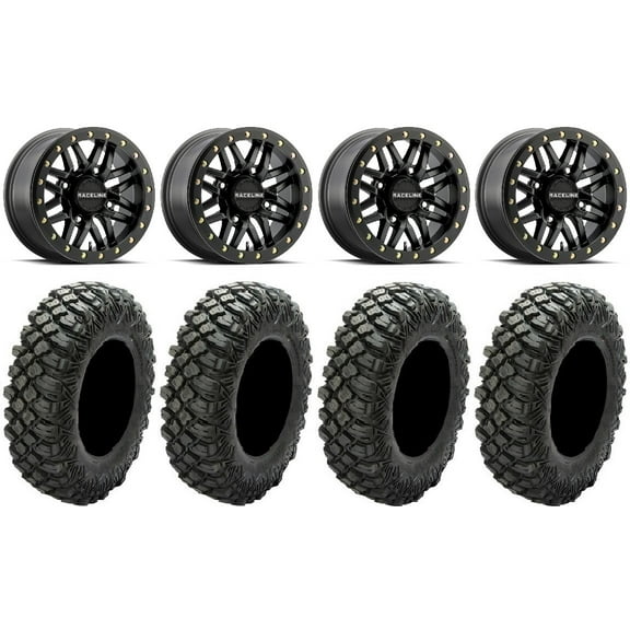 Raceline Ryno Bdlk 15" Bk Wheels 35" Crawler XG Tires Polaris RZR XP 1000 / PRO XP / Ranger XP 900/1000